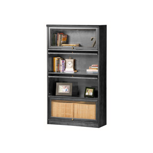 Sauder barrister bookcase with deals glass doors